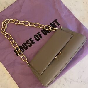 HOUSE OF WANT Gold Chain Shoulder Bag